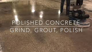 How To Prep Grout amp Polish Concrete [upl. by Akamaozu]