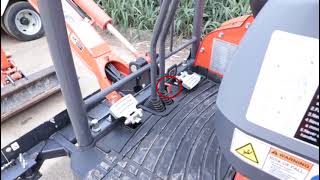 Changing operating pattern on a kubota U17 [upl. by Hartwell3]