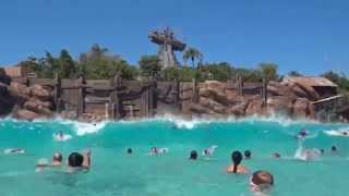 Disney World Typhoon Lagoon Wave Pool Wash Out [upl. by Naoj]