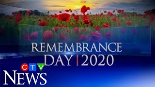 CTV News Special Coverage of Remembrance Day 2020 amid COVID19 [upl. by Torre]