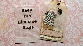 Easy DIY Glassine Bag Tutorial and A Little Bit of Collage [upl. by Suriaj]