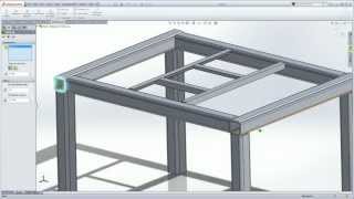 SolidWorks Weldments 101  Simple Table [upl. by Anisah]