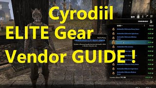 ❇️ ESO Cyrodiil Armor Sets Guide  Elite Gear Vendor RANDOM Armor Set Items Elder Scrolls Online [upl. by Allicerp598]