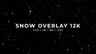 Snow Overlay HD  4K  8K  12K [upl. by Anneirb]