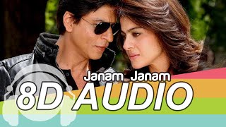 Janam Janam 8D Audio Song 🎧  Dilwale  Shah Rukh Khan  Kajol  Arijit Singh  Bass Boosted [upl. by Charyl662]