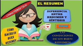 El Resumen Definición tipos características y recomendaciones [upl. by Atiuqehs]