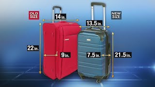 New guidelines proposed for size of carryon luggage [upl. by Anstice105]