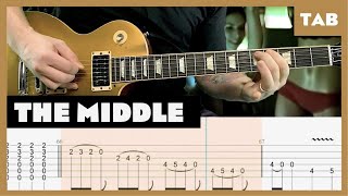 Jimmy Eat World  The Middle  Guitar Tab  Lesson  Cover  Tutorial [upl. by Nojad]