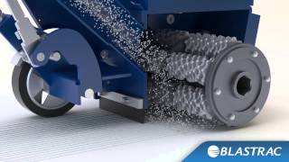 Blastrac Floor Scarifier  Surface Preparation Animation [upl. by Gill]