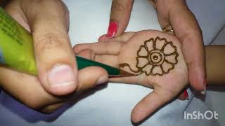 Easy Mehndi Designs for Kids  Quick amp Fun Henna Patterns Tutorial  Gautami Arts [upl. by Allx]