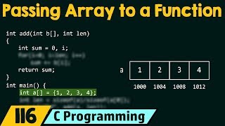 Passing Array as an Argument to a Function [upl. by Jovitah734]