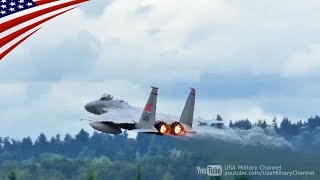 F15 Full Afterburner Takeoff amp Unrestricted Climb [upl. by Assilam302]