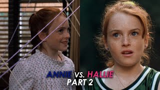 Annie vs Hallie Part 2  The Parent Trap 1998 [upl. by Ahsyekat]