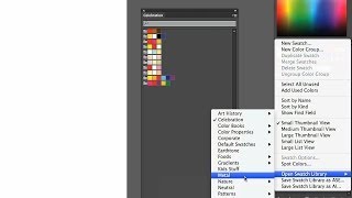 How to Use Swatch Libraries  Adobe Illustrator [upl. by Enyahc396]