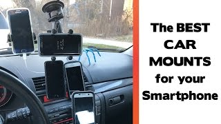 The Best Place To Mount Your Smartphone In Your Car Car Mount Review 2017 [upl. by Enneiluj]