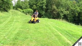 CUB CADET LR1 NS76  Trattorino tosaerba minirider scarico laterale mulching [upl. by Elwira]