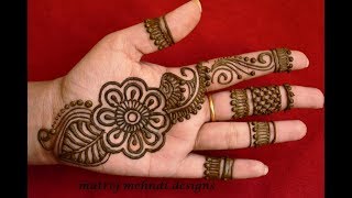 Latest Arabic Henna Designs For Hands Simple Arabic Henna Mehndi DesignsMatroj Mehndi Designs [upl. by Ayerf]