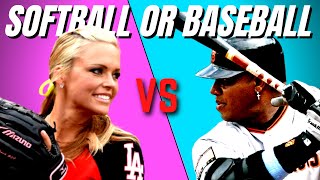 Is Softball Harder Than Baseball [upl. by Kulseth]