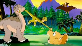 THE LAND BEFORE TIME II THE GREAT VALLEY ADVENTURE Clip  quotSinkingquot 1994 [upl. by Skyla192]