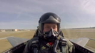 Unrestricted Climb Takeoff in F16 Fighter Jet [upl. by Alaj832]