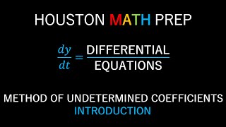 Method of Undetermined Coefficients Second Order NonHomogeneous Equations [upl. by Aibara]