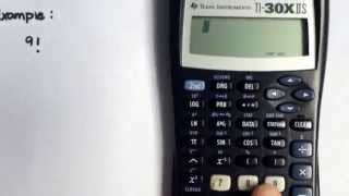 Calculating factorials using the TI30X IIS calculator [upl. by Keen486]