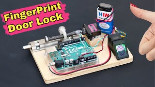 How to Make Fingerprint Door Lock  Arduino Project [upl. by Atnahsa844]