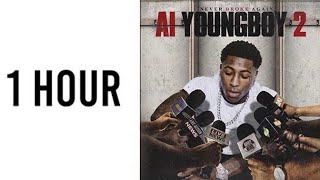 NBA Youngboy  Make No Sense Instrumental One Hour Loop [upl. by Kra860]