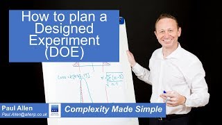 Planning a Designed Experiment DOE  6 Sigma Tutorial [upl. by Law]