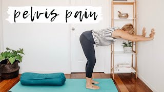 Yoga poses for SPD  Symphysis Pubic Disfunction or Pelvic Girdle Pain [upl. by Tacklind697]