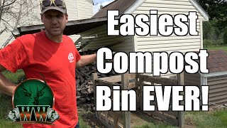 How to Build a Free DIY Compost Bin from Pallets [upl. by Arlen]