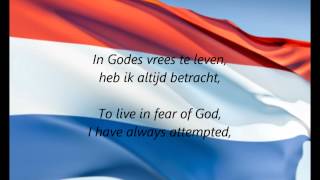 Dutch National Anthem  quotHet Wilhelmusquot NLEN [upl. by Thorner379]