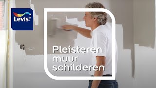 Het schilderen van een pleisteren muur  Levis [upl. by Dirrej]