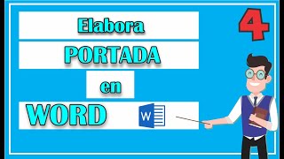 ¿Cómo hacer una PORTADA en WORD [upl. by Aiynot]