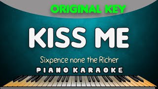 KISS ME  Sixpence None The Richer  PIANO HQ KARAOKE VERSION [upl. by Ledah403]