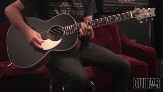 PRS SE Parlor P20E acousticelectric guitar  demo [upl. by Dacey955]