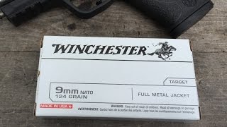 9x19mm NATO 124gr FMJ Winchester Q4318 Velocity Test [upl. by Lledniuq565]