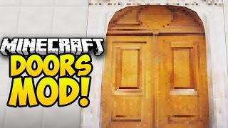 Minecraft Mods DOORS MOD NEW DOOR ANIMATIONS MALISIS DOORS MOD Minecraft Mod Showcase [upl. by Weitzman]