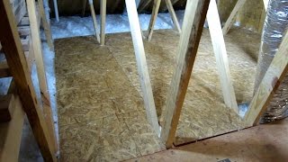 HOW TO CREATE STORAGE SPACE IN YOUR ATTIC PART 2 EASY DIY [upl. by Hgieliak]