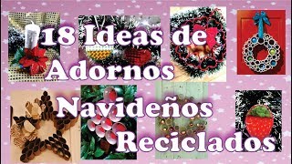 18 Ideas de Adornos Navideños Reciclando Rollos de Carton [upl. by Skantze728]