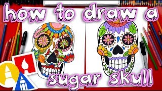 How To Draw A Sugar Skull [upl. by Ahsemit]