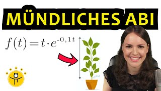 MÜNDLICHES ABITUR Mathe Analysis – Anwendungsaufgabe Analysis zum Mitmachen [upl. by Lemire]