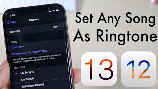 Set ANY SONG As Ringtone On Your iPhone iOS 13 No Computer [upl. by Nnylkcaj]