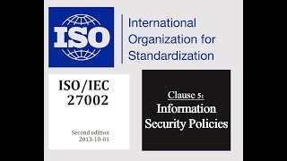 ISO 27002  Control 511  Policies for Information Security [upl. by Nove891]