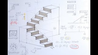 Treppen zeichnen amp berechnen mit M Staib [upl. by Korb]