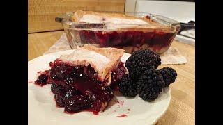 Blackberry Cobbler with Pie Crust [upl. by Kram]