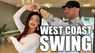 West Coast Swing Basic Steps  WCS Beginner [upl. by Haissem]