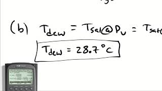 Example Problem  Psychrometric Properties 1 [upl. by Anaihs629]