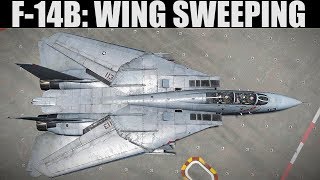 F14B Tomcat Wing Sweep Control Tutorial  DCS WORLD [upl. by Akitnahs823]