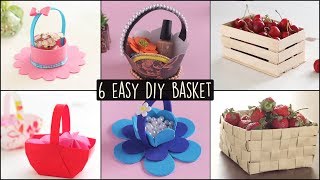 6 Easy DIY Baskets  Basket Making [upl. by Schoening694]